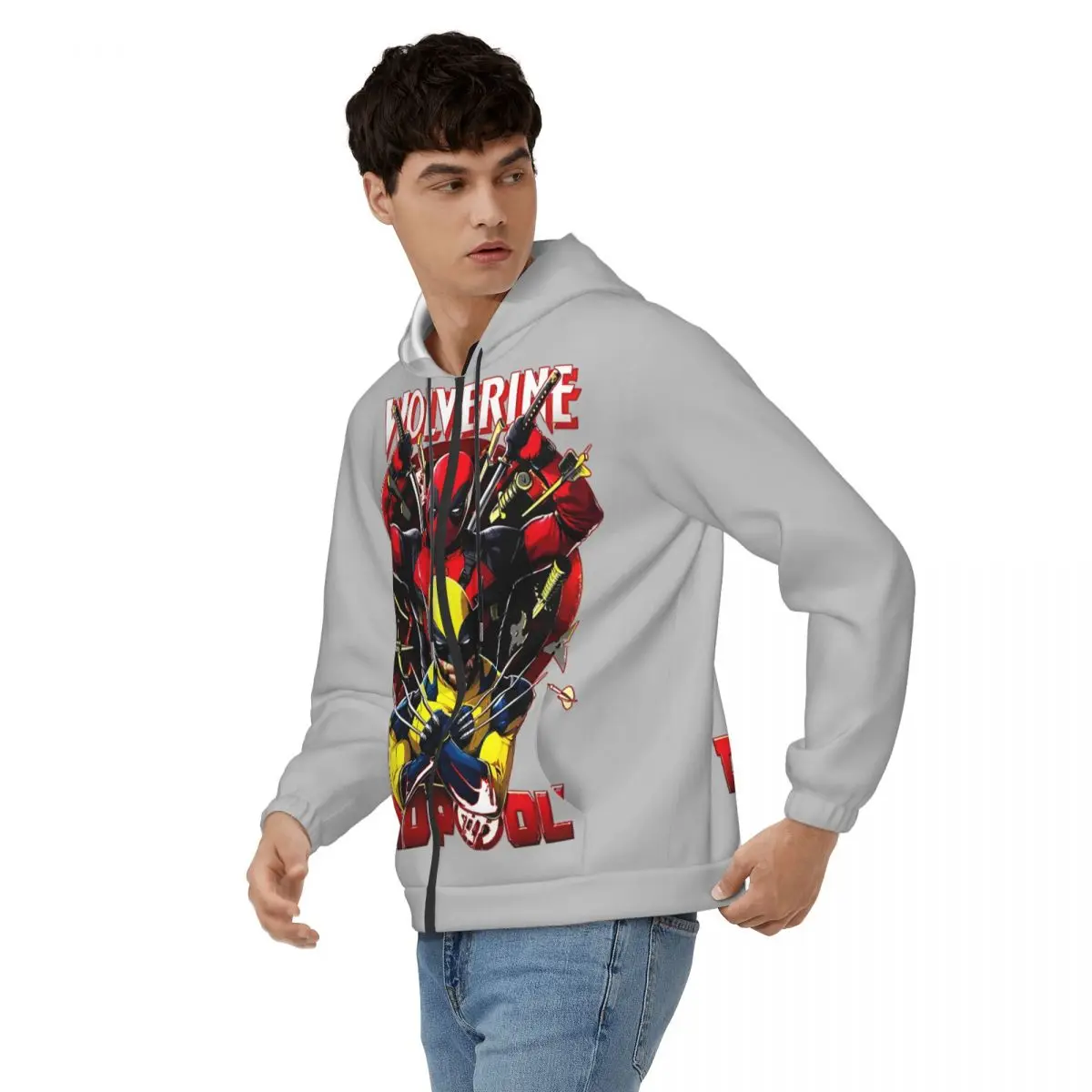 Мужская толстовка с капюшоном из м/ф оружие х мертвец Забавные классические