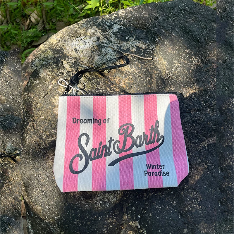 Холщовый клатч для женщин Модный пляжный кошелек с надписью леопардовым принтом