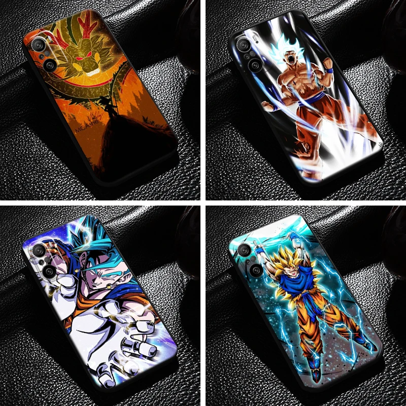 

Dragon Ball Anime For Xiaomi Redmi K40 Pro Gaming Phone Case Liquid Silicon Back Soft Carcasa Coque Funda
