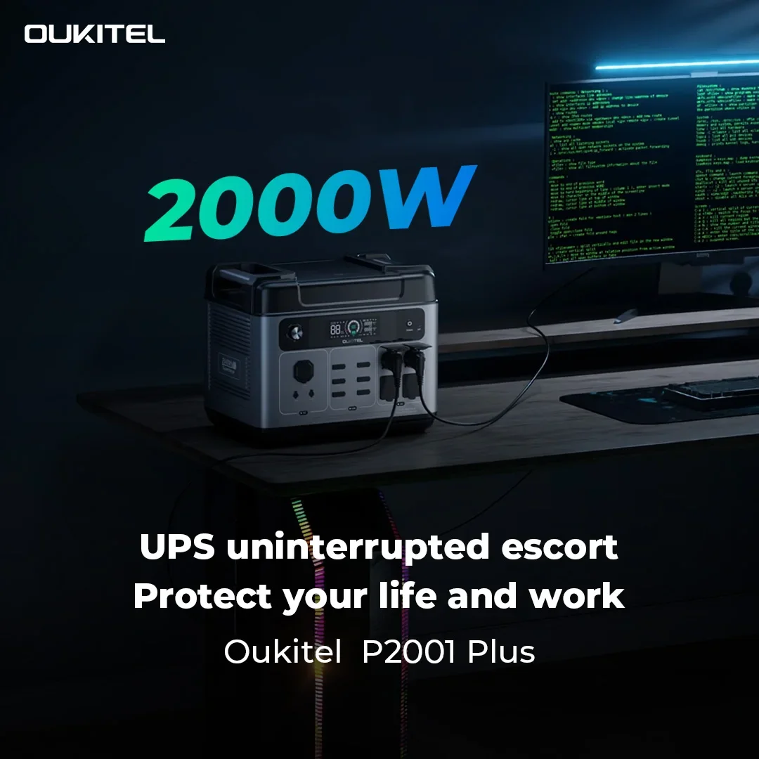 Уличная портативная электростанция OUKITEL 2400 Вт зарядное устройство для
