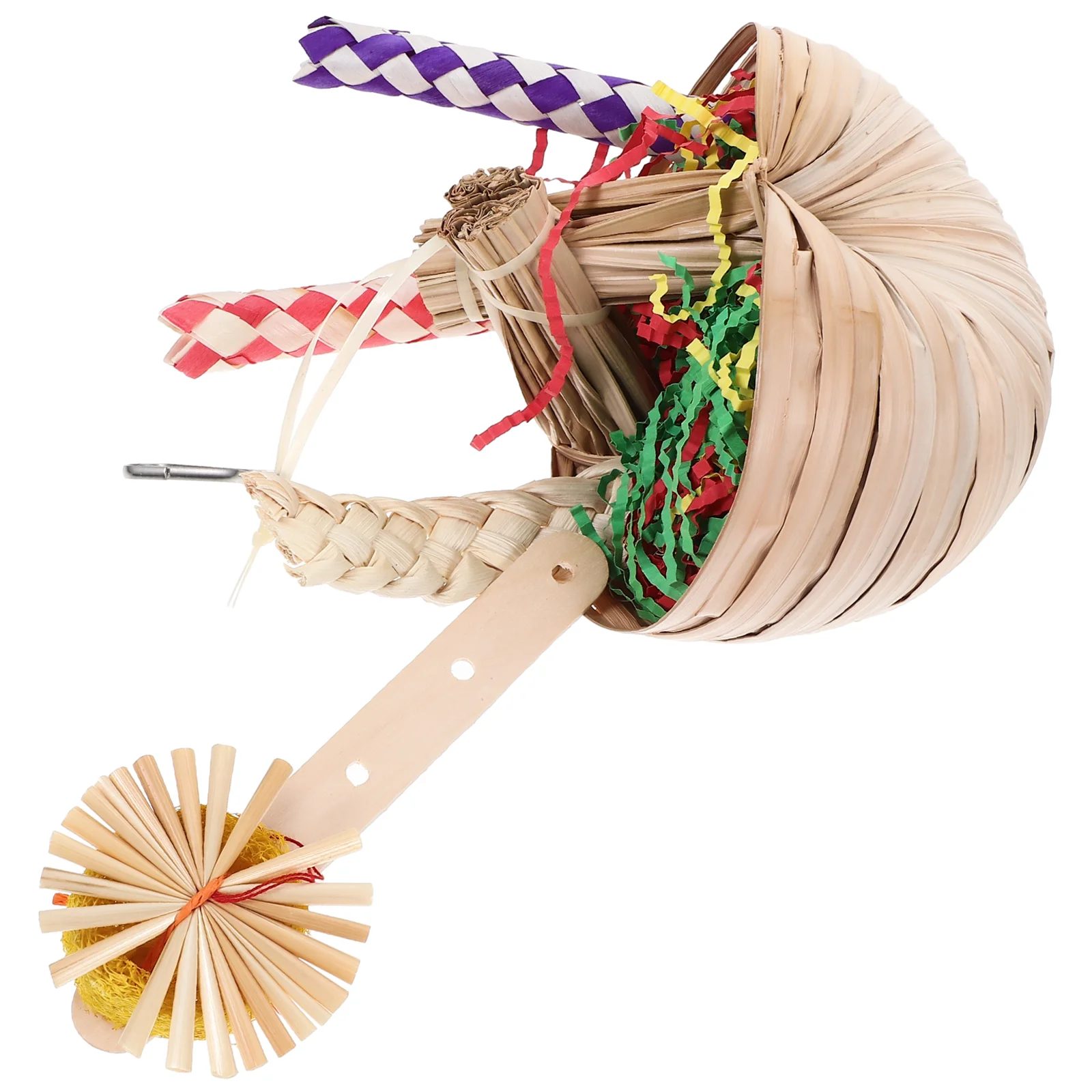 

Parrot Hanging Bite Toy Bite-resistant Bird Pet Chewing Suspending Biting Cockatiel Toys