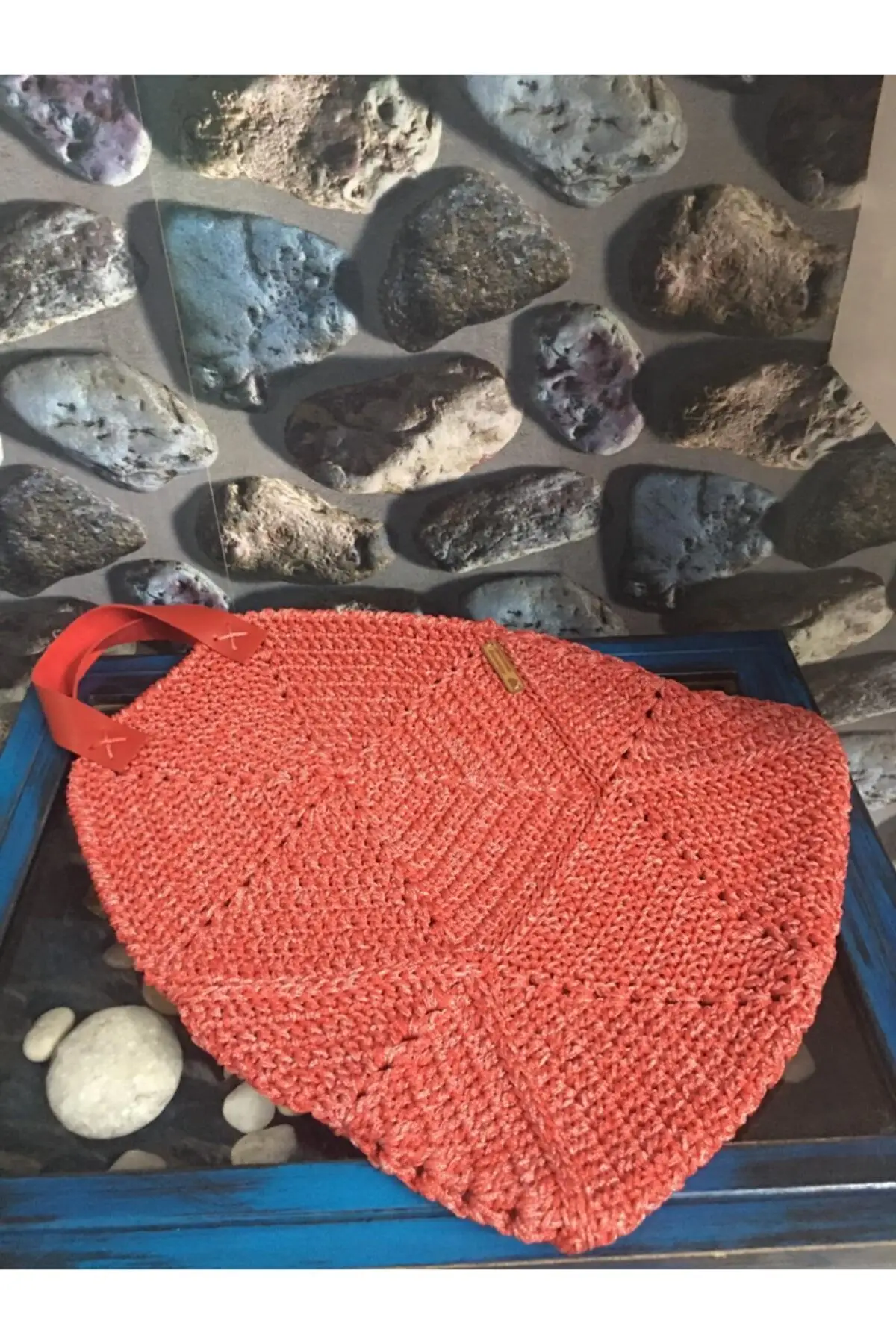 

Women Beach Bag Red Mesh Tote Bag Fashion Summer Large Capacity pattern Shoulder Bag Top Bag-Handbag Shopping Bags