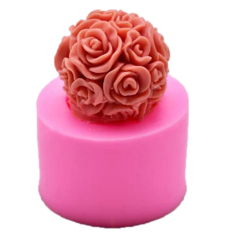 

Silicone Molds for Crafts 3D Rose Flower Candle Mold DIY Handmade Aromatherapy Candle Molds for Plaster Candle Holder Soap Form