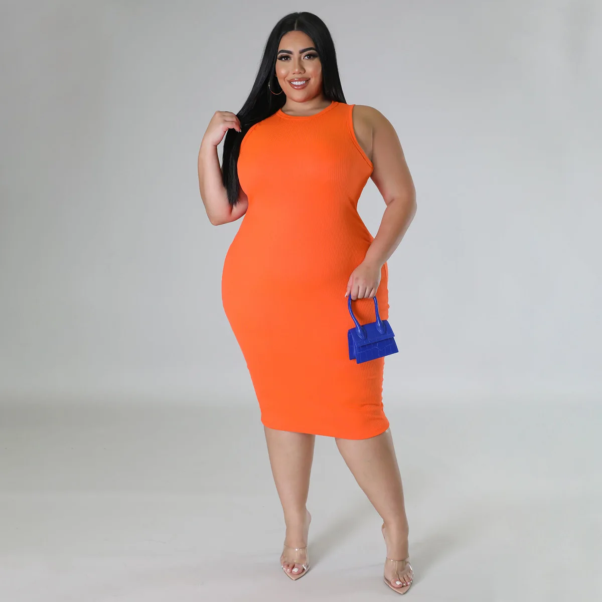 2023 весеннее женское однотонное платье