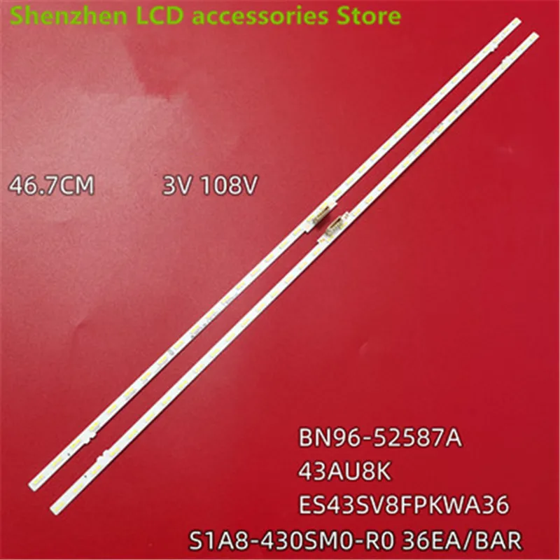 Светодиодные ленты для подсветки для Samsung UN43AU8000 UE43AU8000 UE43AU7100 UE43AU8005K LM41-01040A 43AU8K BN96-52587A 36LED 46,7 см 3 в