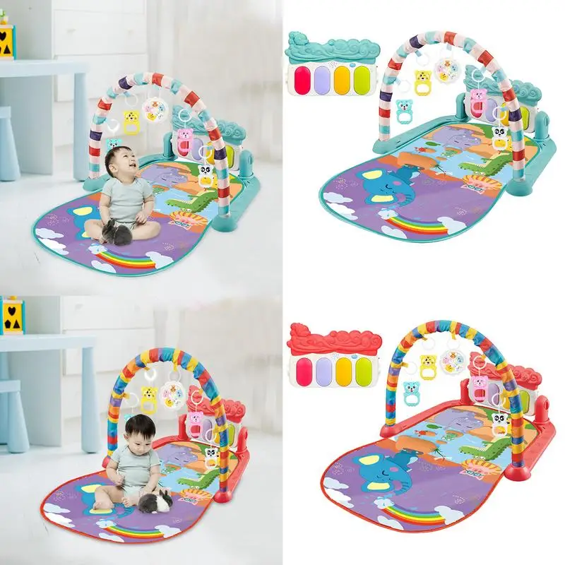 

Игровой тренажерный зал для ребенка пианино для игр в спортзале толстая нескользящая визуальная сенсорная Когнитивная разработка для малышей младенцев