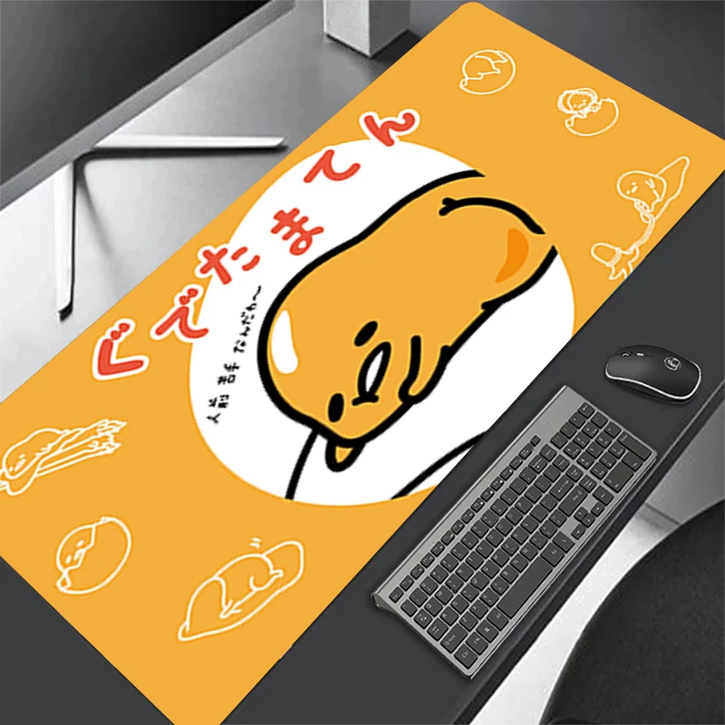 

400x900 Keyboard Pad PC Desk Pad Cute Cartoon Gudetama Mousepad HD Printing Computer Gamers Locking Edge Non-slip Mouse Pad