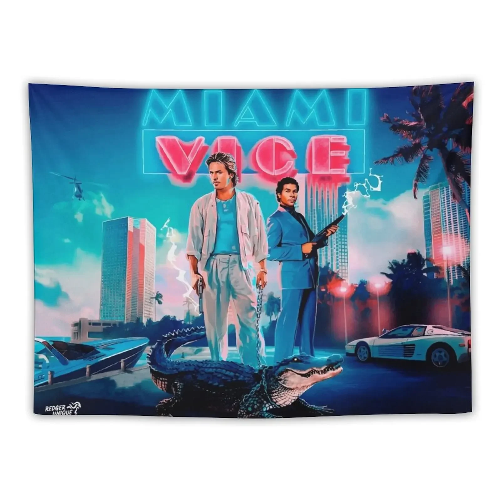 Miami Vice Forever Enhanced ed. Гобелен для украшения комнаты аксессуары декор дома японский