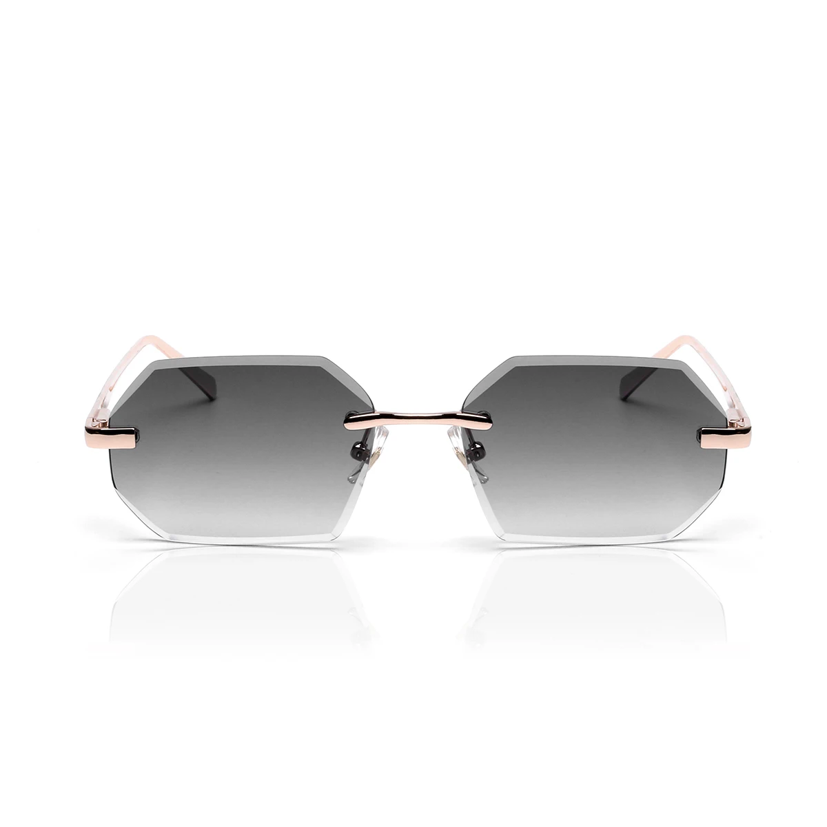 Мужские солнцезащитные очки без оправы Ruiao брендовые дизайнерские модные с