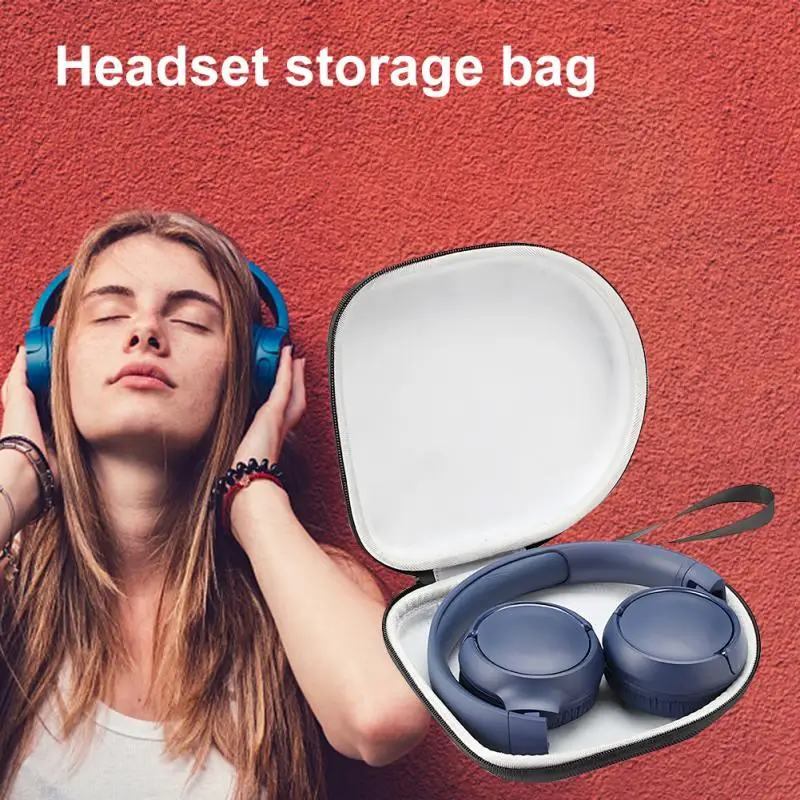 

1PC New High Quality Compression Earphone Storage Bag Anti-knock Dirt-resistant Waterproof EVA Durable Material Headphone Case