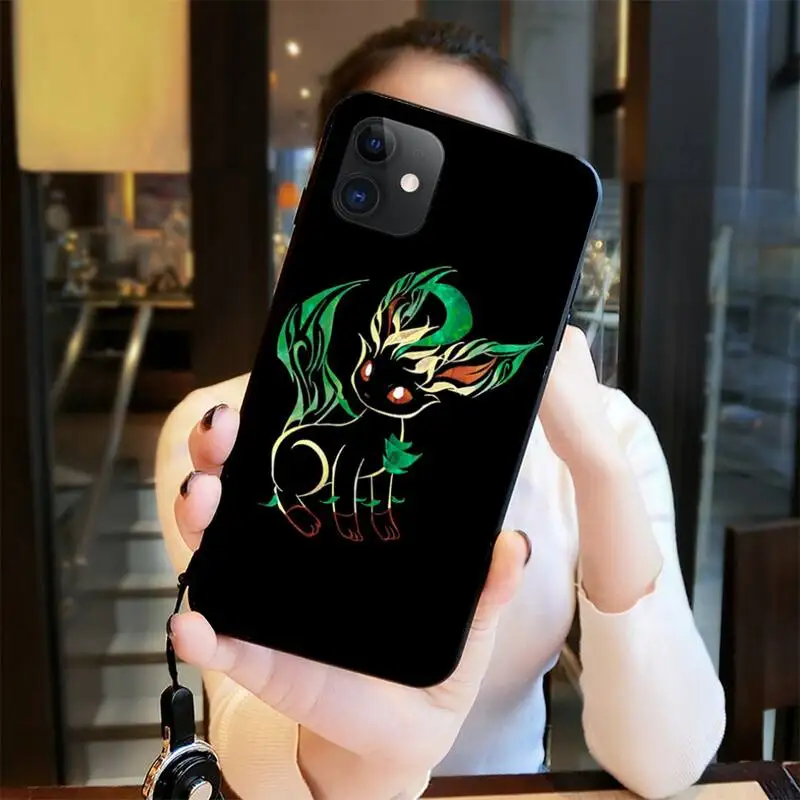 Милый чехол для телефона Pokemon Eevee iphone 13 12 11 Pro Max Mini XS 8 7 Plus X SE 2020 XR |