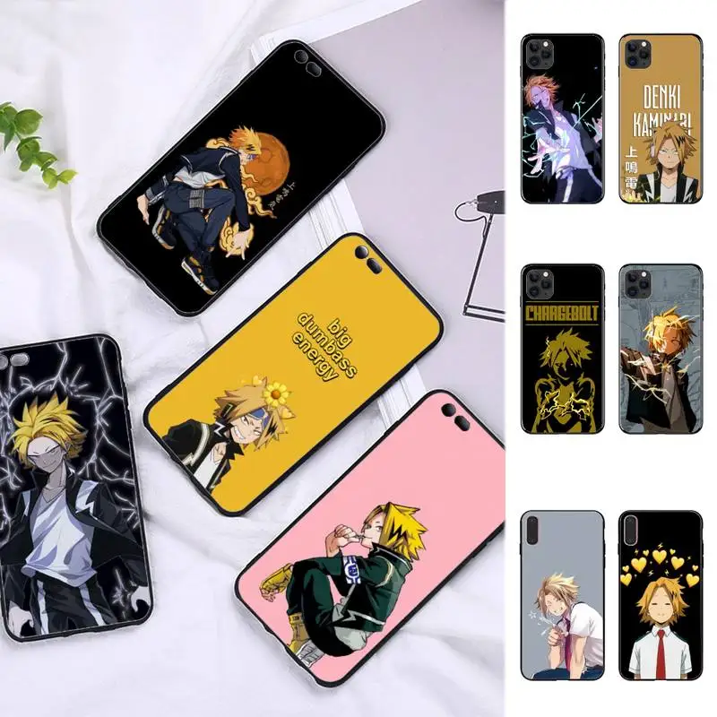 

Denki Kaminari My Hero Academia Phone Case for iPhone 11 12 13 Mini Pro Max 8 7 6 6S Plus X 5 SE 2020 XR XS Funda Case