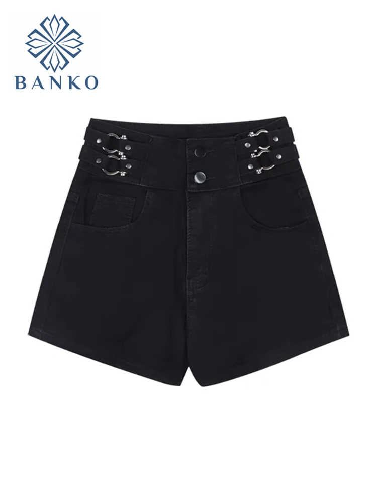 Джинсовые шорты женские в стиле Харадзюку уличная одежда из денима шикарные