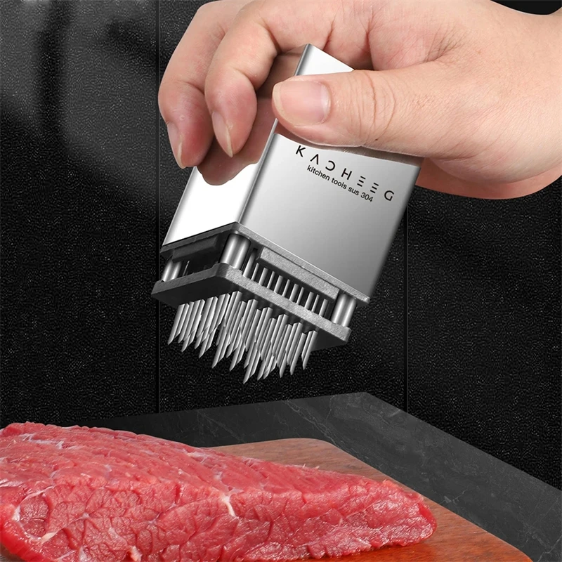 Double-sided Meat Loosener Steak Tenderizer Handy Hammer Meat Pounder Stainless Steel Beef Hammer Kitchen Gadgets Cooking Tools