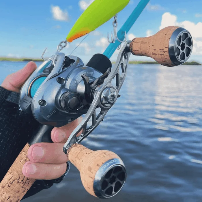 Фото Рукоятка GOMEXUS Crank Power с пробковой ручкой 27 мм для рыболовных катушек Shimano13, Daiwa, Abu Garcia, Lew's, Okuma, 100 мм №5
