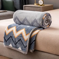 autumn and winter flannel blanket coral milk velvet sofa small blanket bed with lunch break office shawl air conditioning blanke