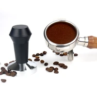 coffee tamper chrome plated base 51mm53mm58mm espresso maker abs handle tamper coffee powder press lever barista tools