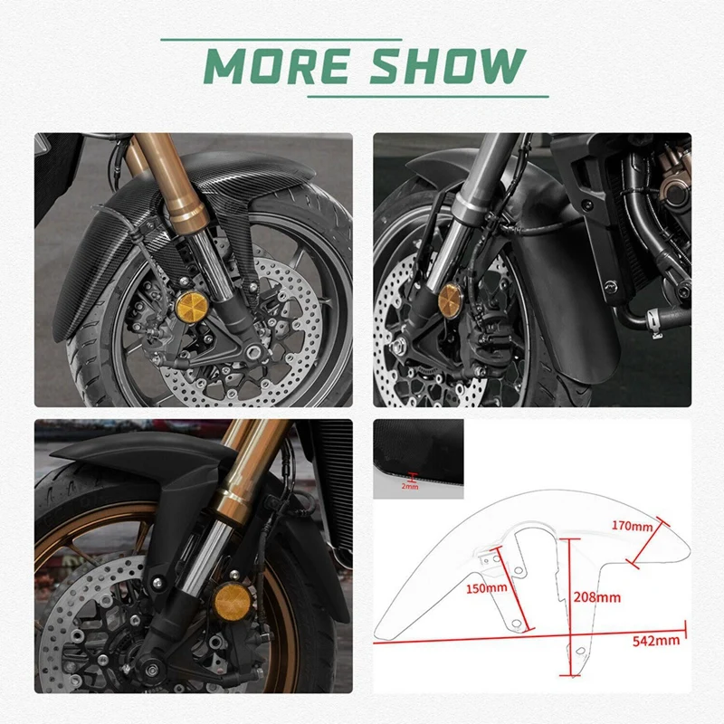 Мотоциклетные аксессуары переднее колесо брызговик для Honda CB650R CBR650R 2019-2022