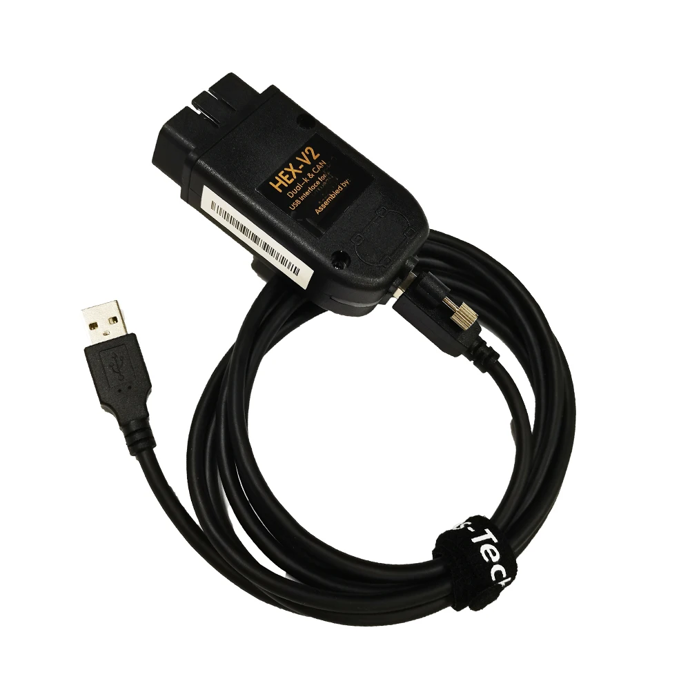 HEX V2 USB Interface origianl software FORVW AU-DI Sk0da S-at car multilingual OBD2 diagnostic cable support online update HEXV2