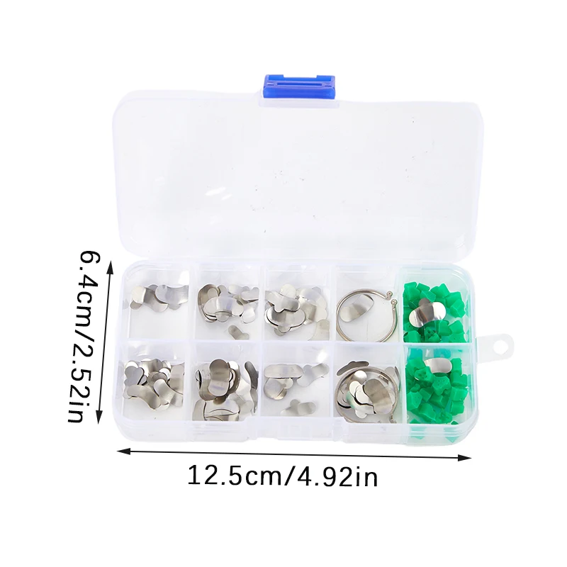 

140 шт./коробка, металлические Матричные кольца для зубов