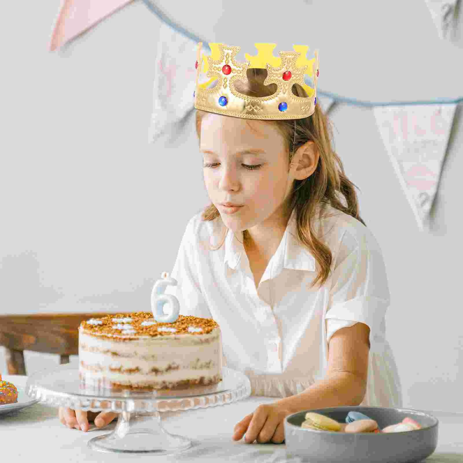 2 шт. детские повязки на голову с короной короны день рождения украшения для торта