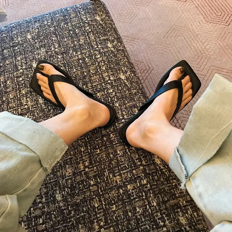 Женские мюли с квадратным носком Goth