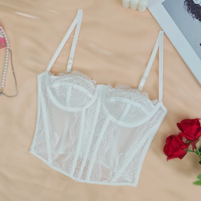 Фото Женские тонкие бюстье, сексуальная клубная одежда, топы, Blusas, модное нижнее белье, Ropa Mujer, летнее утягивающее бюстье, топ, женская одежда №4