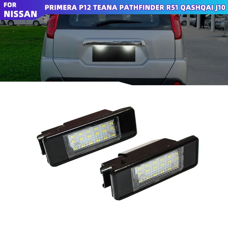MAKIXISO белый цвет фотоэлемент освещение номерного знака для Nissan X-Trail T30 T31 Qashqai J10 J11