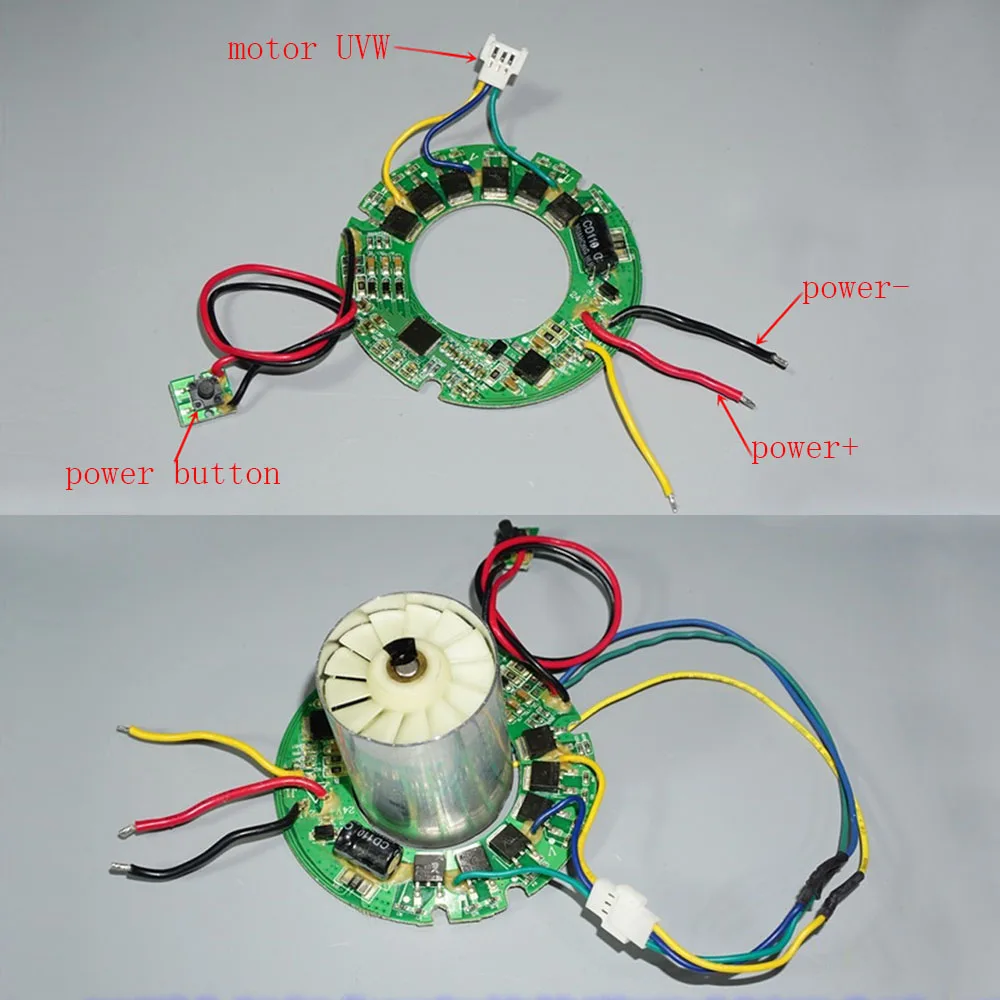 Бесщеточный двигатель 6A Макс. 50 Вт Высокоскоростной вентилятора Электрический