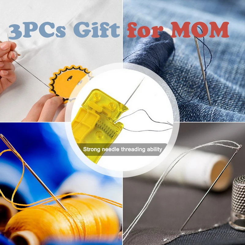 

3pcs Auto Needle Threader DIY Tool Home Hand Machine Sewing Automatic Thread Device Auto Needle Threader Household Accessories