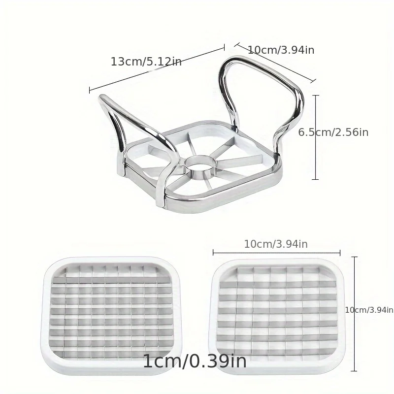 5 предметов из нержавеющей стали искусственная слайсер для картофеля фри фруктов