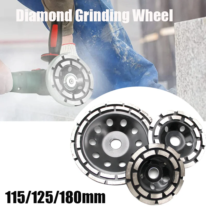 115/125/180mm Diamond Grinding Wheel Disc Bowl Shape Grinding Cup Concrete Granite Stone Ceramics Tool Granite Surface Grinding