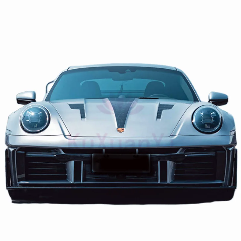 Для Порше 911 992 в стиле Mi комплект из сухого углеродного волокна для переднего