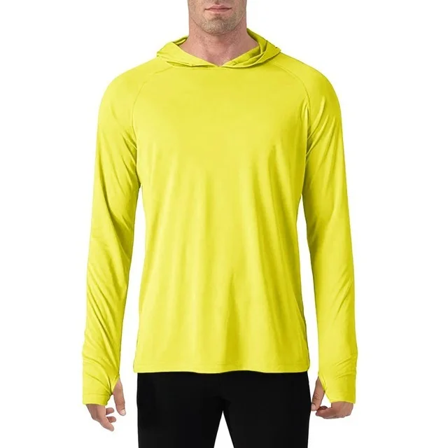 

Мужская хлопковая футболка с длинным рукавом, V-образным вырезом