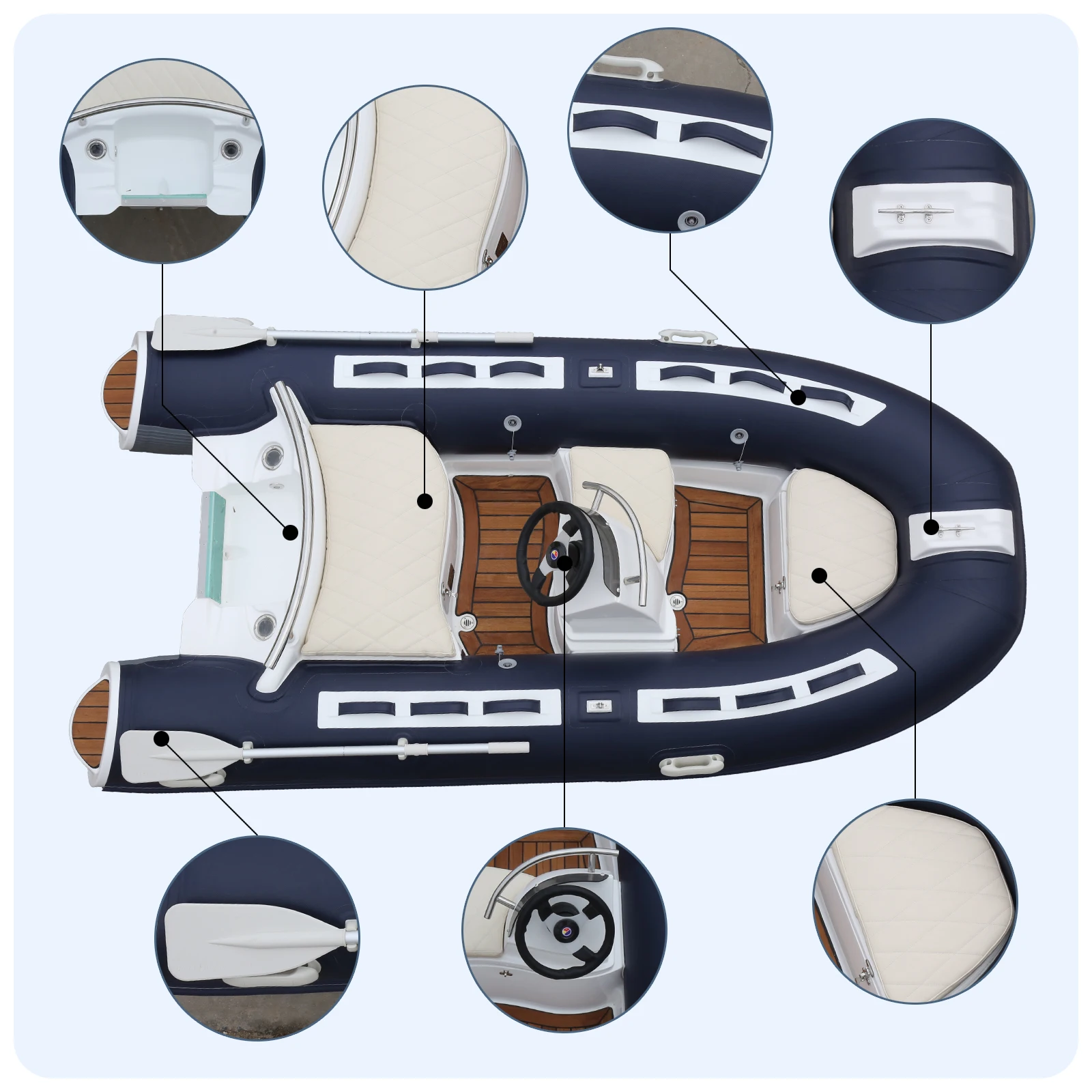 Высокое качество 3 м жесткая надувная скоростная спортивная реберная лодка с