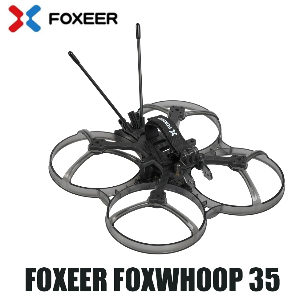 

Foxeer Foxwhoop35 142 мм T700 углеродный с шелковистым покрытием небьющаяся рамка для Vista/HDzero/аналоговый FPV 3,5 дюймов Cinewhoop Дрон