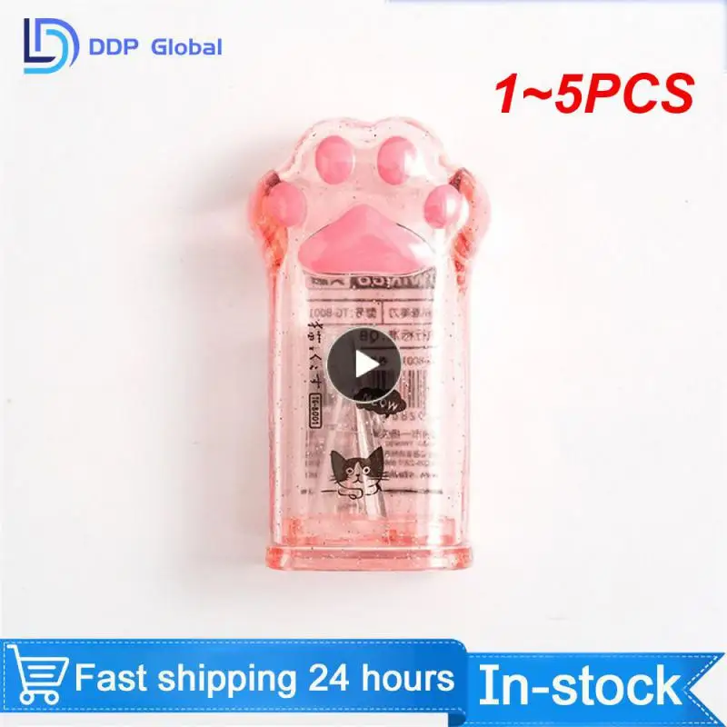 

1~5PCS Mohamm Pencil Sharpener Random Color Creative Cat Paw Kawaii Stationery School Supplies