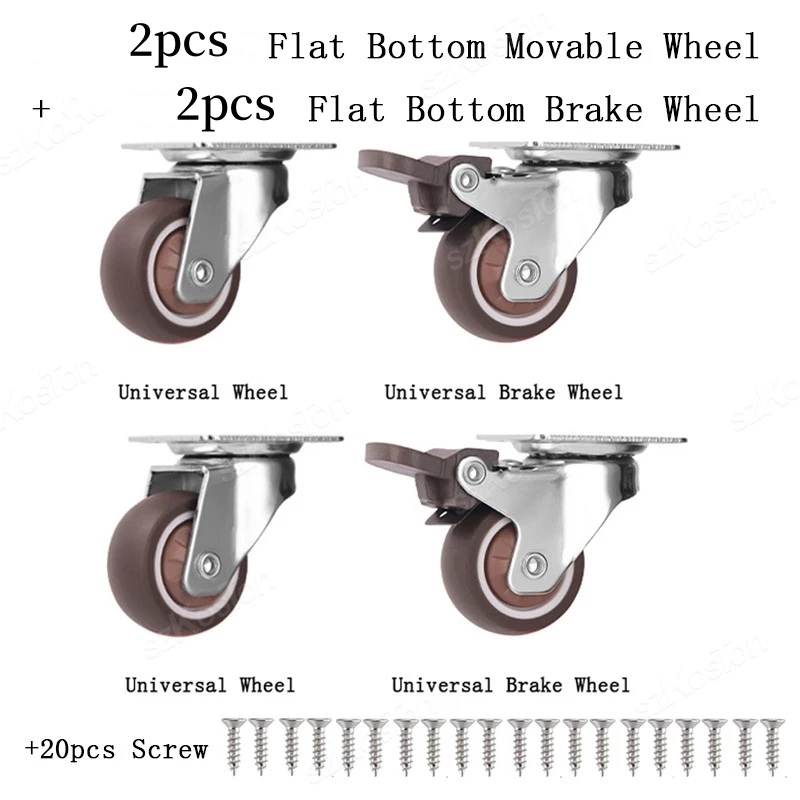 

Мебельные ролики ouliluye 4 шт., резиновые, 1-2 дюйма