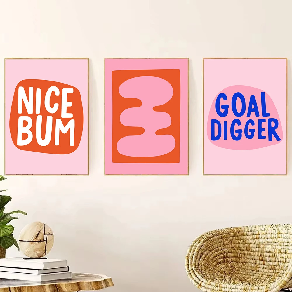 Matisse Positive Inspirational Girl Boss Independent Woman Poster Nice Funny Quote Abstract Print Toilet Office Club Room Decor