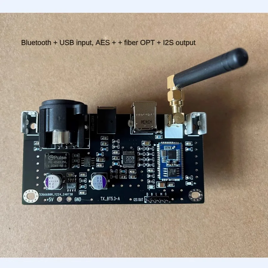Модуль приемника QCC5171 Bluetooth 5 3 I2S коаксиальный/оптический волоконный/выход AES с USB