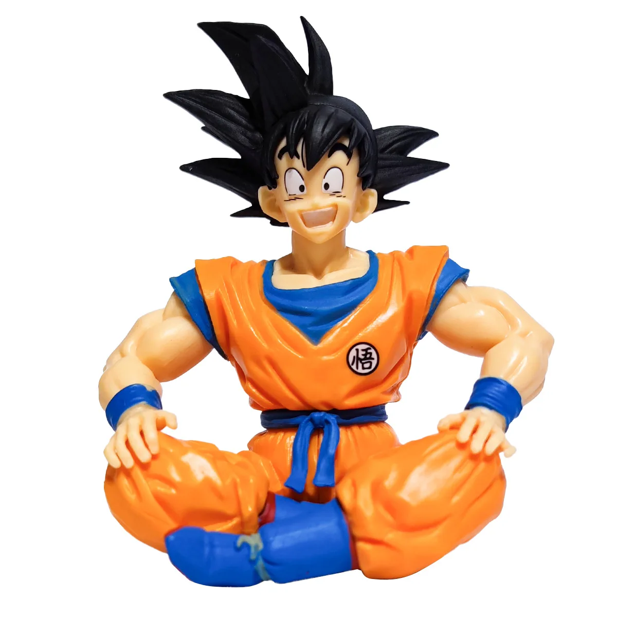 11CM Dragon Ball Animem Figure Son Goku Sitting Position Figurine Collection Pvc Model Statue Cake Car Ornaments Doll Child Toys