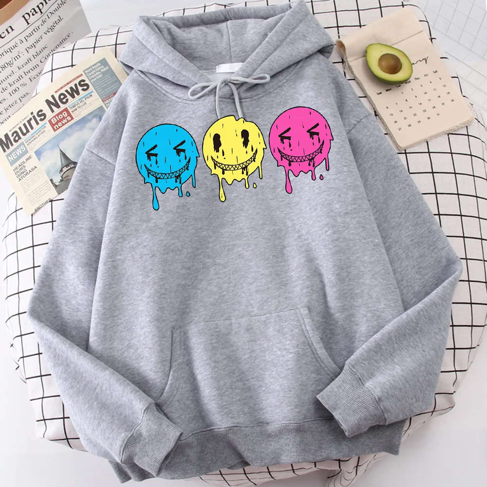 

Толстовка мужская с капюшоном и принтом «три счастливых лица»