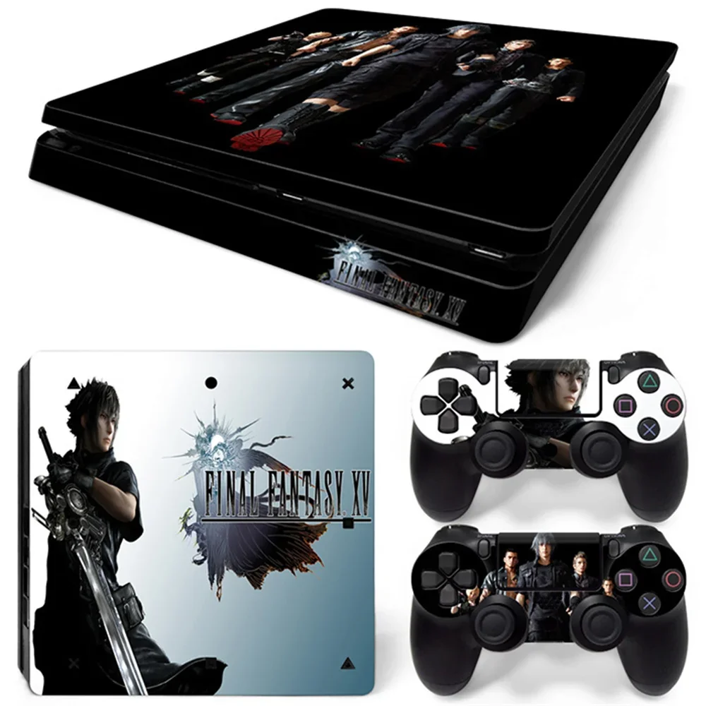 Наклейка Final Fantasy VII виниловая наклейка для тонкой консоли PS4 + 2 кожи контроллера