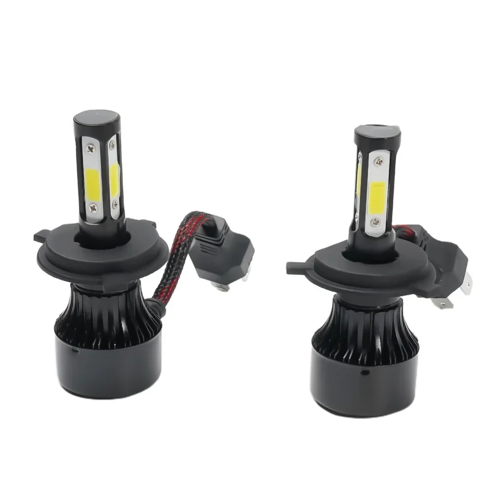 2 шт. автомобильные светодиодные фары H4 HB2 9003 противоударные водонепроницаемые 2500