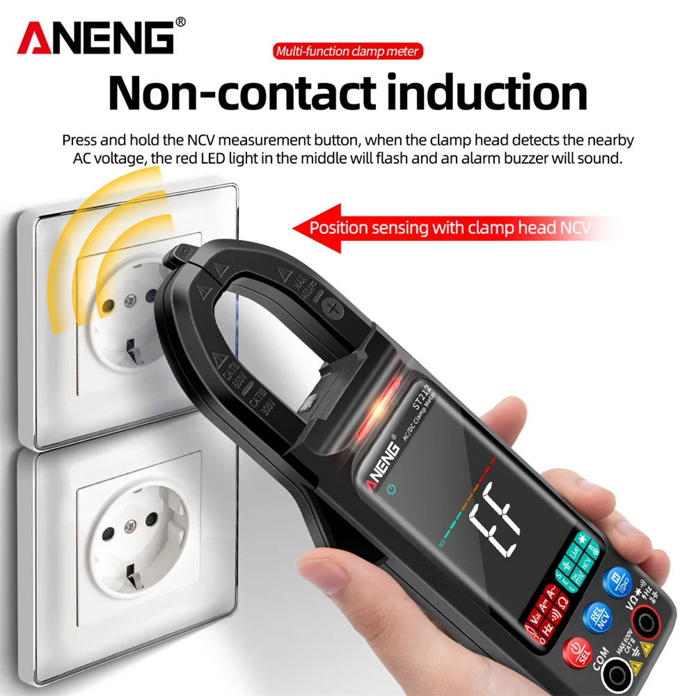 Мультиметр ANENG ST212 цифровой 6000 отсчетов DC/AC 400A |