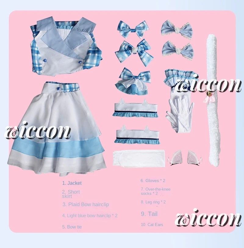 Ванильный костюм для косплея новое платье горничной идол сценический Choc Bux Vanillaa