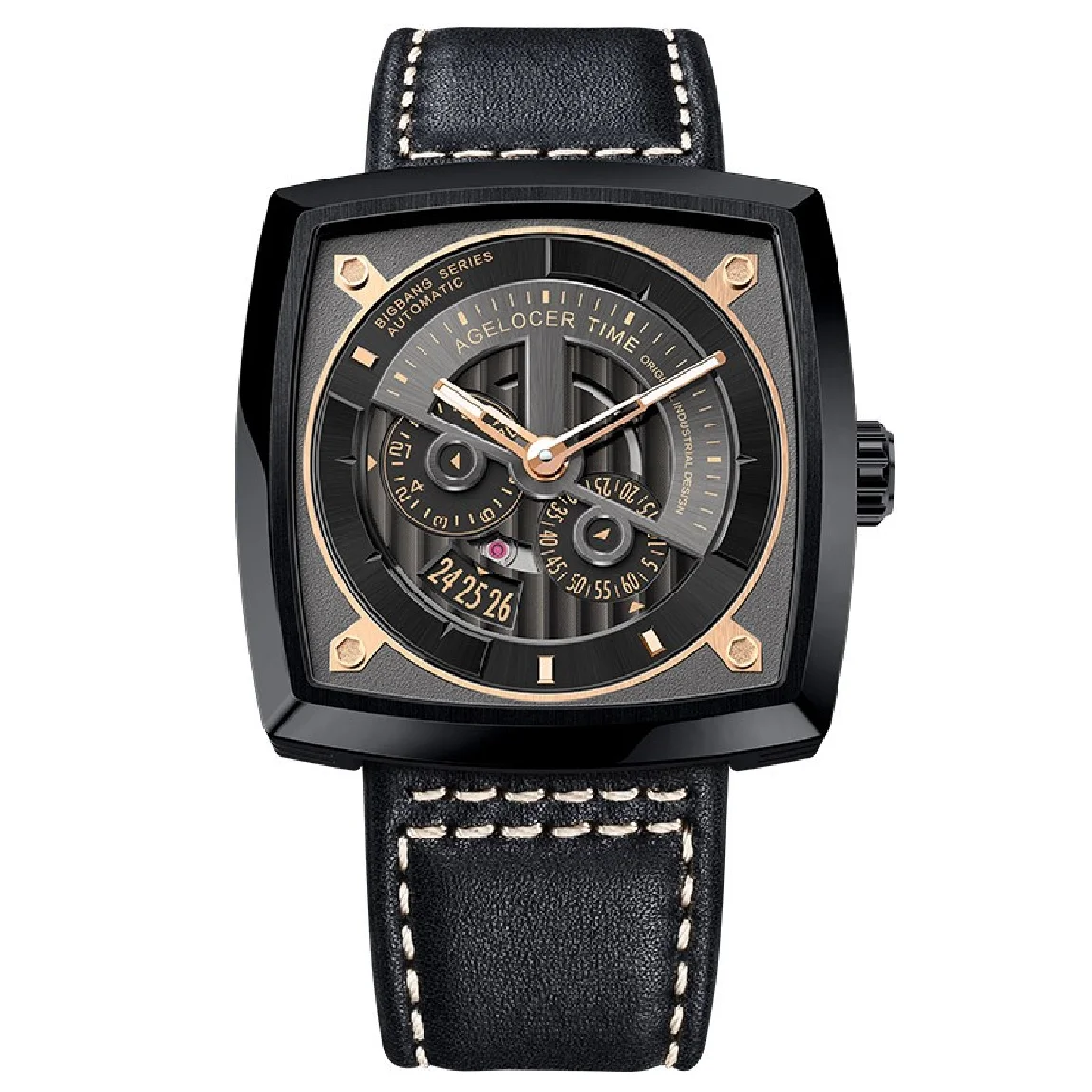 

Agelocer Mens Sport Mechanical Watches Automatic Skeleton Watch Waterproof Mechanical Watch Gift For Man reloj hombre 5603J3