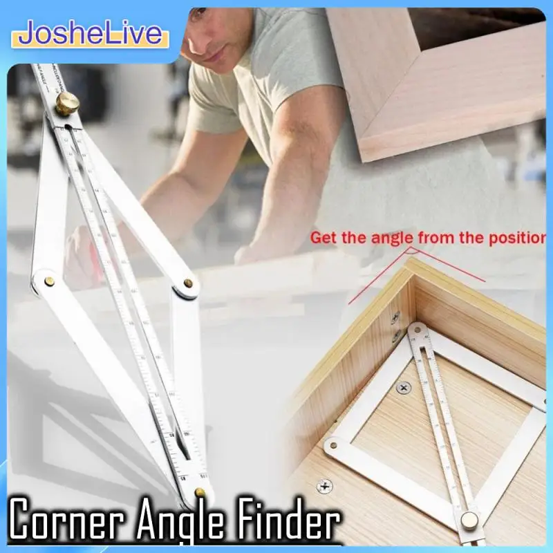 

Corner Angle Finder Stainless Steel Ceiling Artifact Square Protractor Woodworking Tool,Bevel Corner Protractor