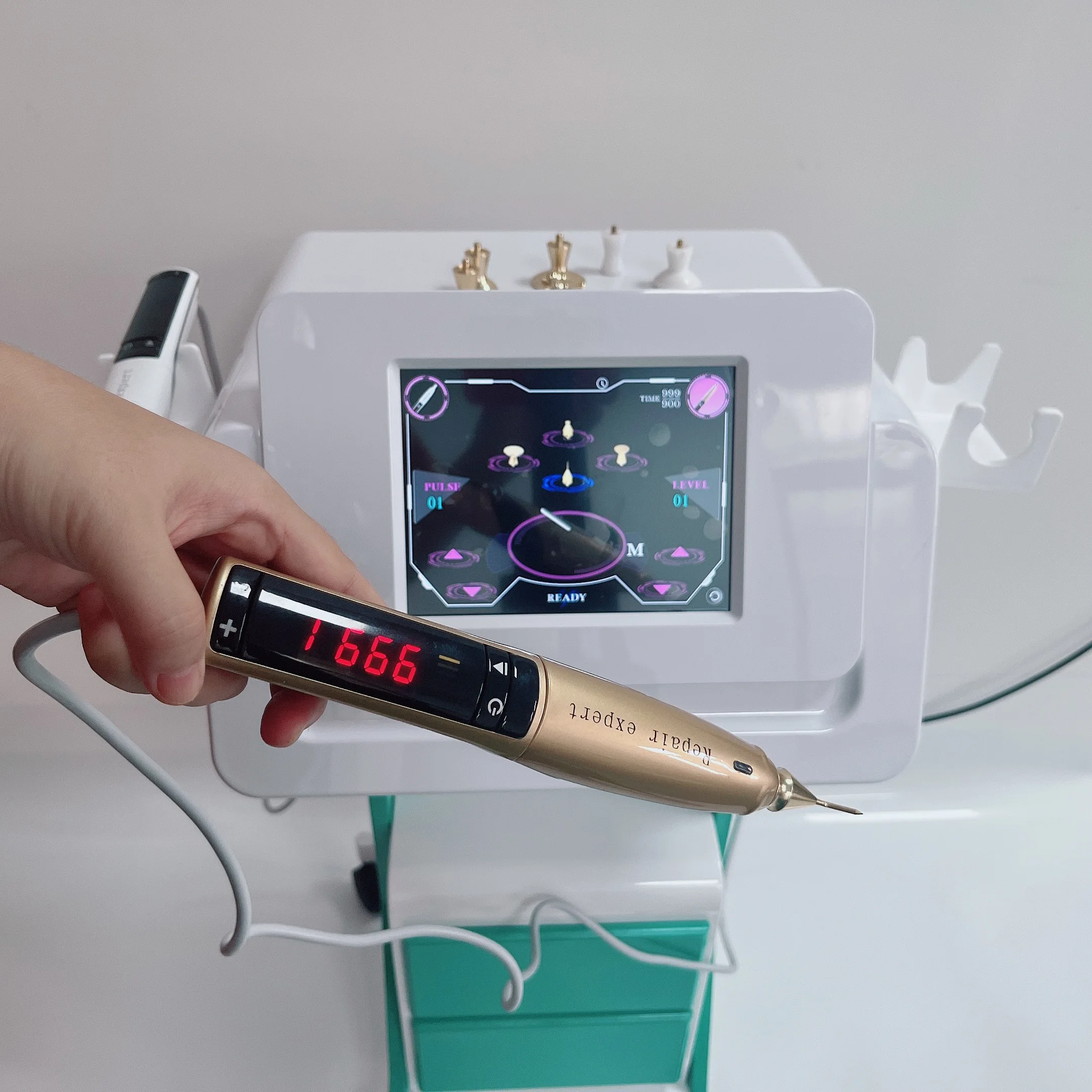 Новейшая технология 2 в 1 плазменный аппарат для ухода за кожей профессиональная