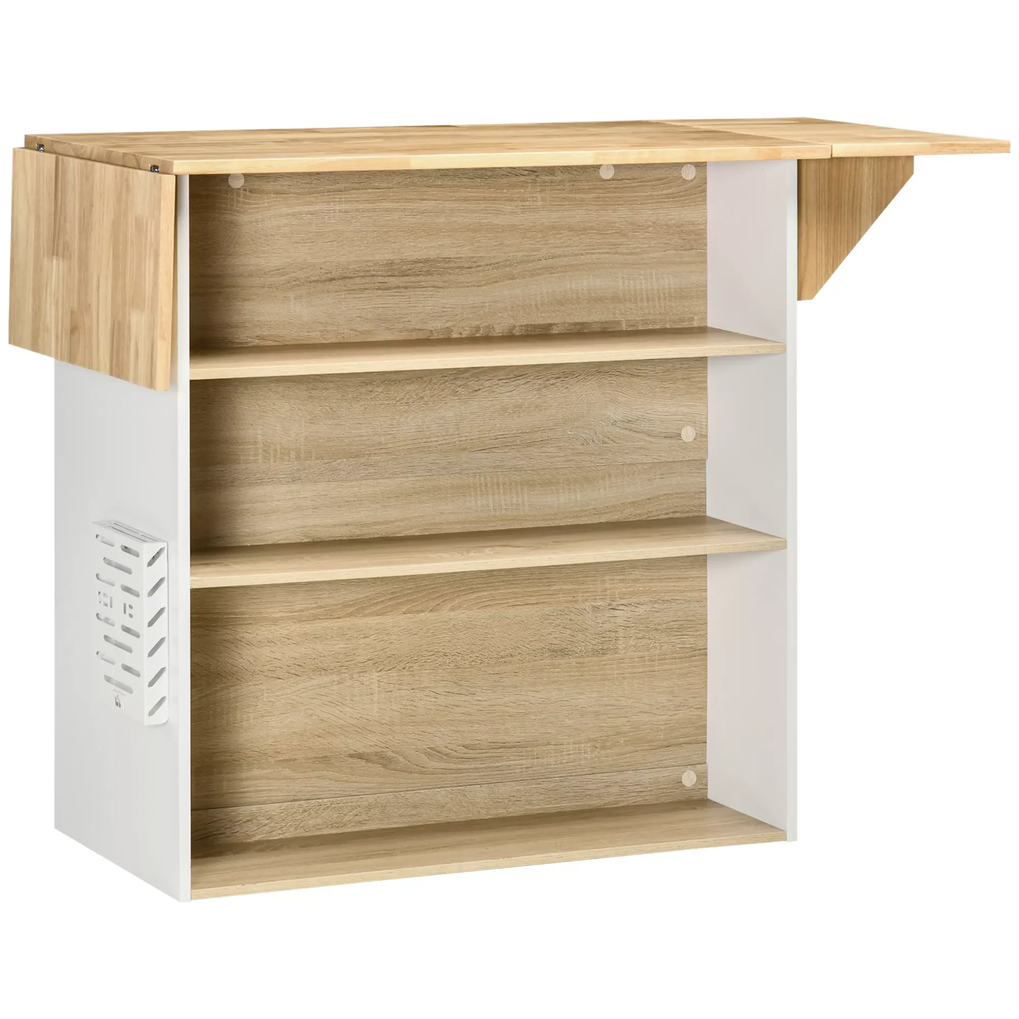 

kitchen island multifunctional kitchen cabinet with folding wings 3 open shelves and dining cabinet restaurant modern style 140x